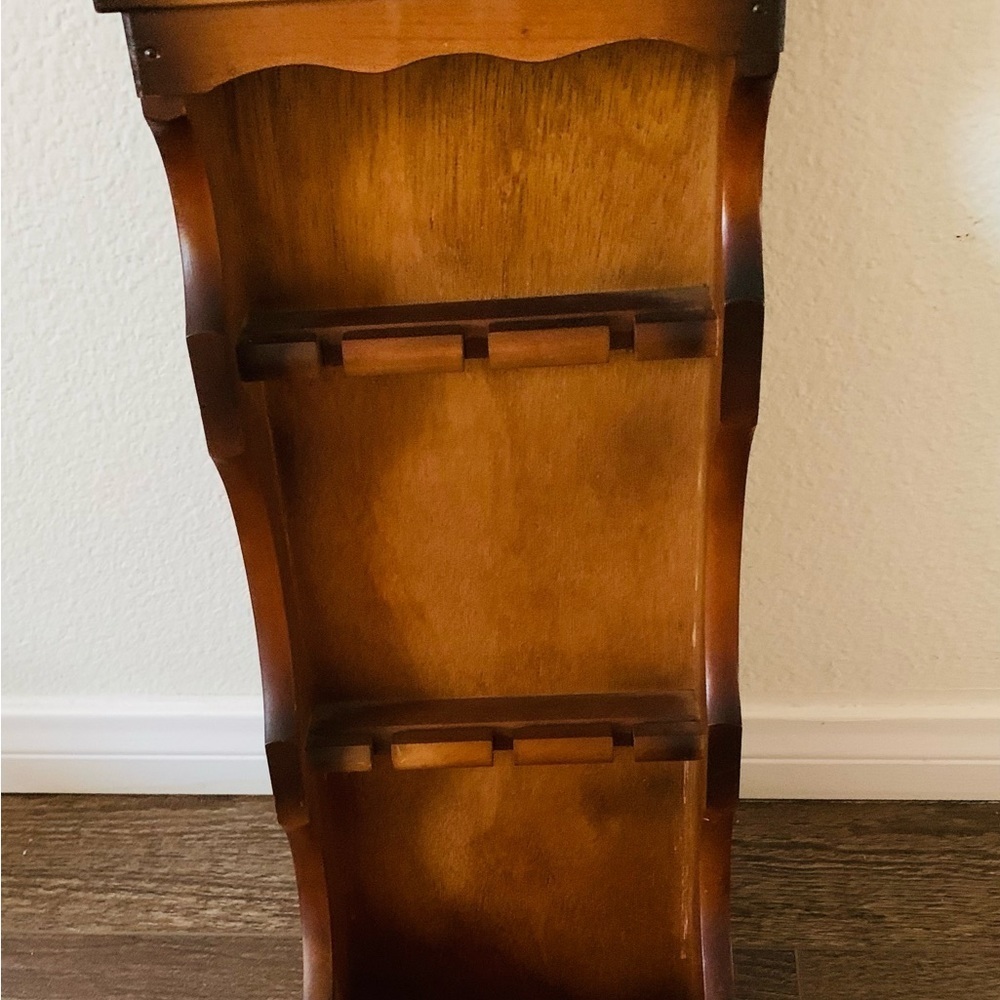 Wall wooden shelf